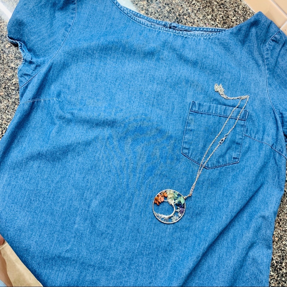 💙OLD NAVY DENIM-TEXTURE TOP💙